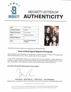 James Hetfield METALLICA “JAYMZ” Signed AUTOGRAPHED Magazine Photo BECKETT1