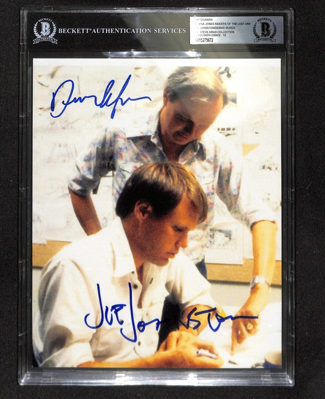 ILM Indiana Jones Muren & Johnston Signed 8x10 Photo auto 10 BAS  (Grad Coll)0