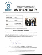 Metallica Hetfield Ulrich Hammett Newsted Signed 1990’s 8x10 Photo BECKETT1