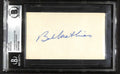 Bob Mathias 2x Olympic Decathalon Champion Signed 3x5 Index Card BECKETT0