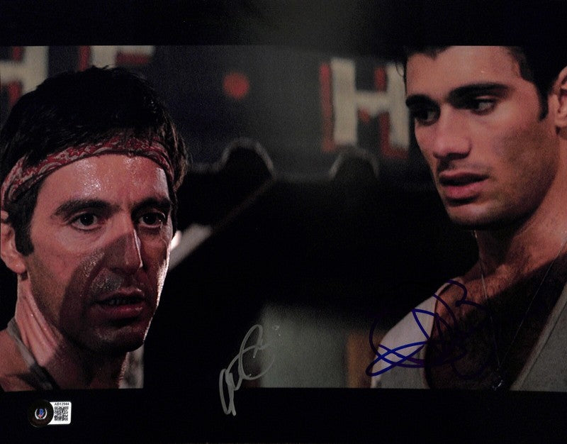 Al Pacino &  Steven Bauer "Scarface “ Signed 11x14 Photo Auto Grade 10 BAS0