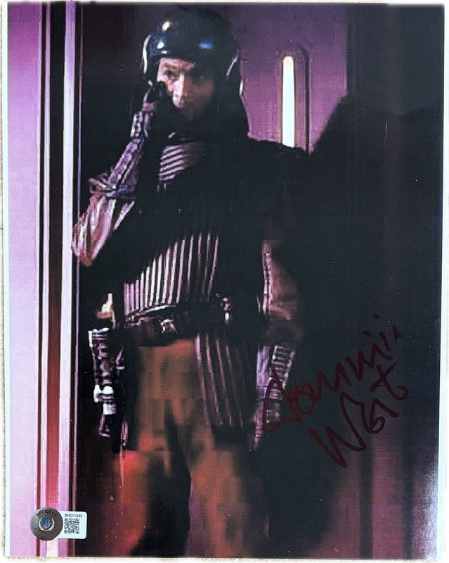 Dominic West Palace Guard Star Wars The Phantom Menace Signed 8x10 Photo BAS 0