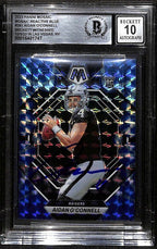 2023 Panini Mosiac Aidan O'Connell Raiders Signed BECKETT WITNESSED Auto 100