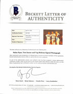 Nolan Ryan Tom Seaver Tug McGraw Signed 8x10 Photo BAS (Grad Collection)  1