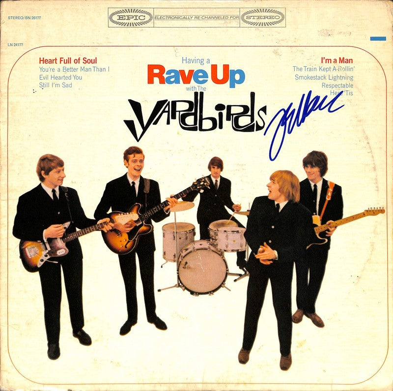 Jeff Beck "Rave Up" The Yardbirds Signed Autographed Album BECKETT0
