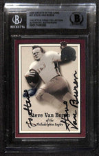 Steve Van Buren Eagles 2000 Greats of the Game #57 Signed Card BECKETT0