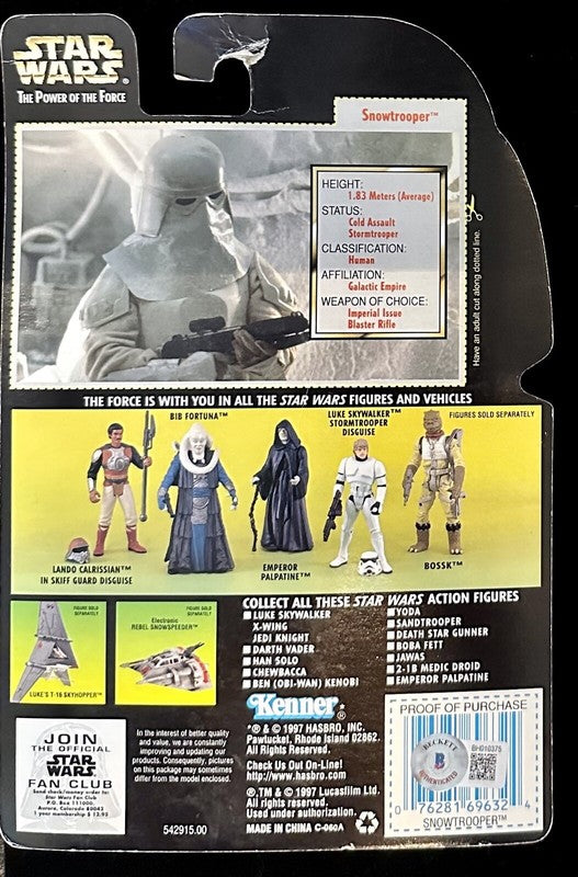 Tony Smart Snowtrooper Star Wars ESB Signed POTF Action Figure BAS1