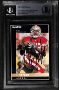 John Taylor San Francisco 49ers 1992 Pinnacle #130 Signed Card BECKETT0