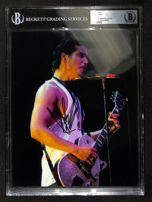 Chris Cornell Audioslave Signed 8X10 Photograph Beckett BAS (Grad Collection)0