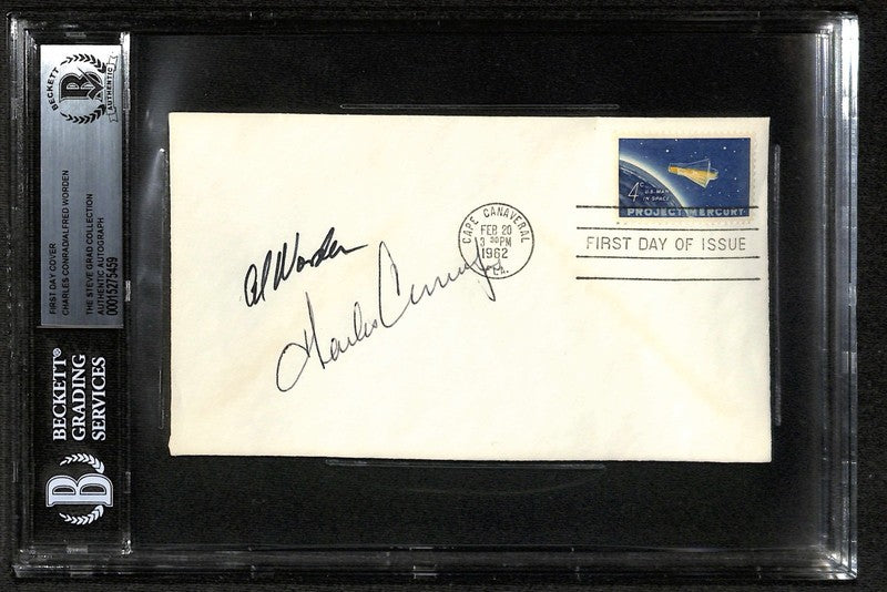 Al Worden Charles Conrad Signed Apollo NASA Astronaut FDC BECKETT0