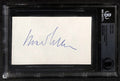 Bowie Kuhn MLB Commissioner & BB HOF'er Signed 3x5 Index Card BECKETT 0