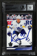 David Kämpf Signed 2023-24 UD BECKETT AUTO 10 Maple Leafs Grad Collection0