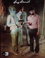 Star Wars Filming Greedo George Lucas & Doug Beswick Signed 8x10 BAS0