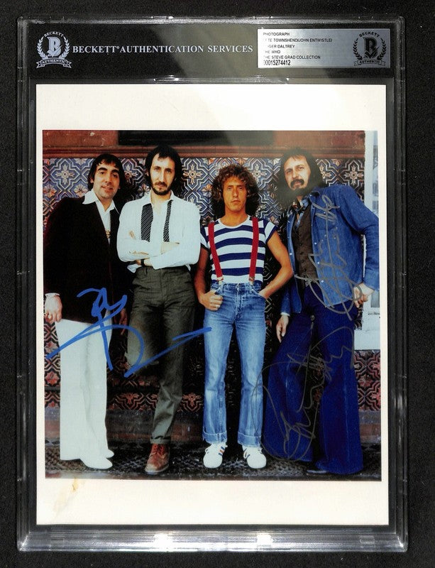 The Who Signed 8x10 Photo BECKETT Daltrey Townshend Entwistle (Grad Collection)0