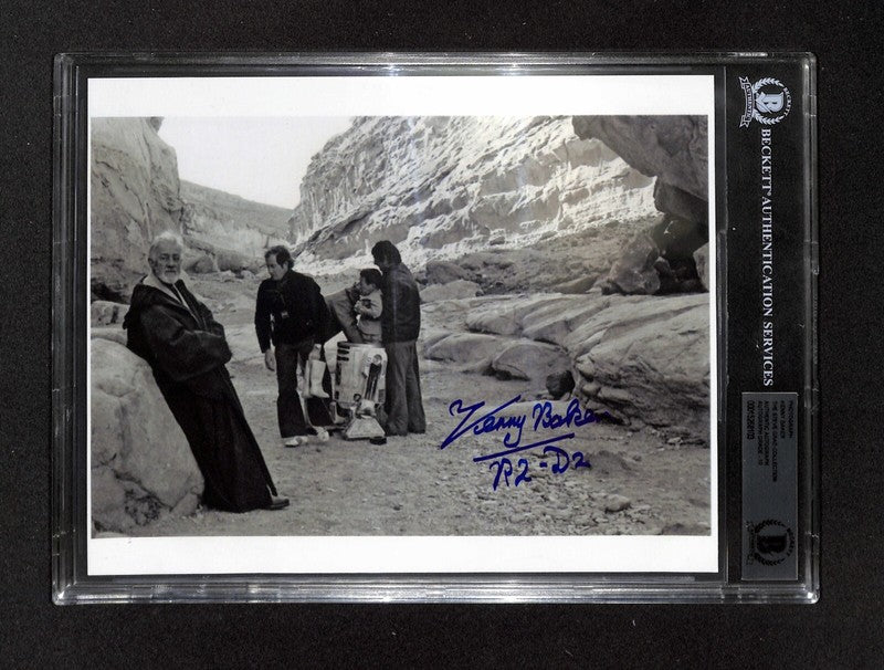 Star Wars Kenny Baker R2-D2 Signed 8x10 Photograph Auto Grade 10 BECKETT0