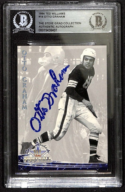 Otto Graham Cleveland Browns 1994 Ted Williams #14 Signed Card BECKETT0
