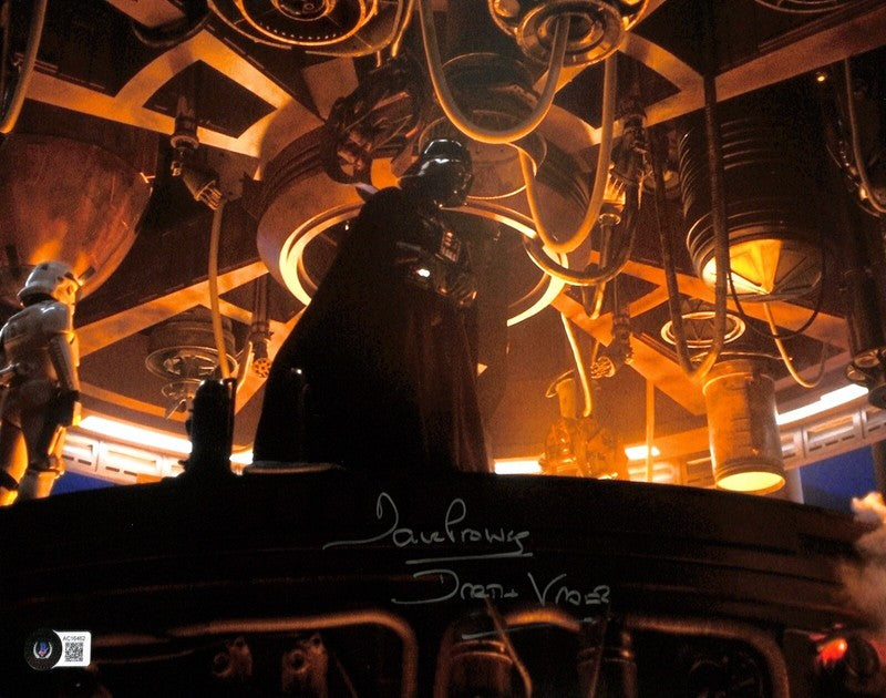 David Prowse Darth Vader Star Wars ESB Signed 11x14 Photo Auto 10 BECKETT0