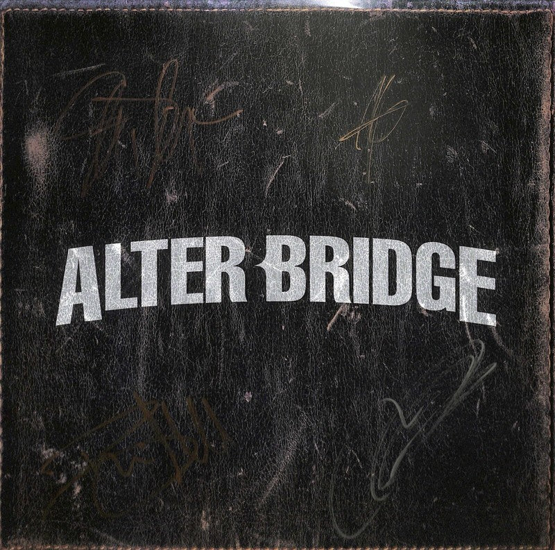 Alter Bridge Pawns & Kings Signed Vinyl Album Art Insert by 4x BECKETT0