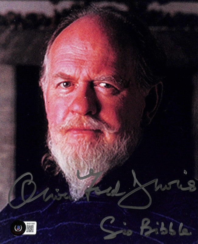 Sio Bibble Oliver Ford Davies Star Wars Phantom Menace Signed 8x10 Photo BECKETT0