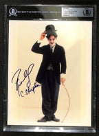 Robert Downey Jr Chaplin Signed 8x10 Beckett Slabbed Auto 10 (Grad Collection)  0