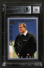 Chuck Noll 2000 Greats of the Game #96 Signed Card Auto Grade 10 BECKETT0