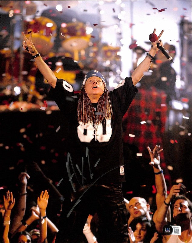 AXL Rose GUNS N Roses Signed 11x14 Photograph  BECKETT (Grad Collection)  0