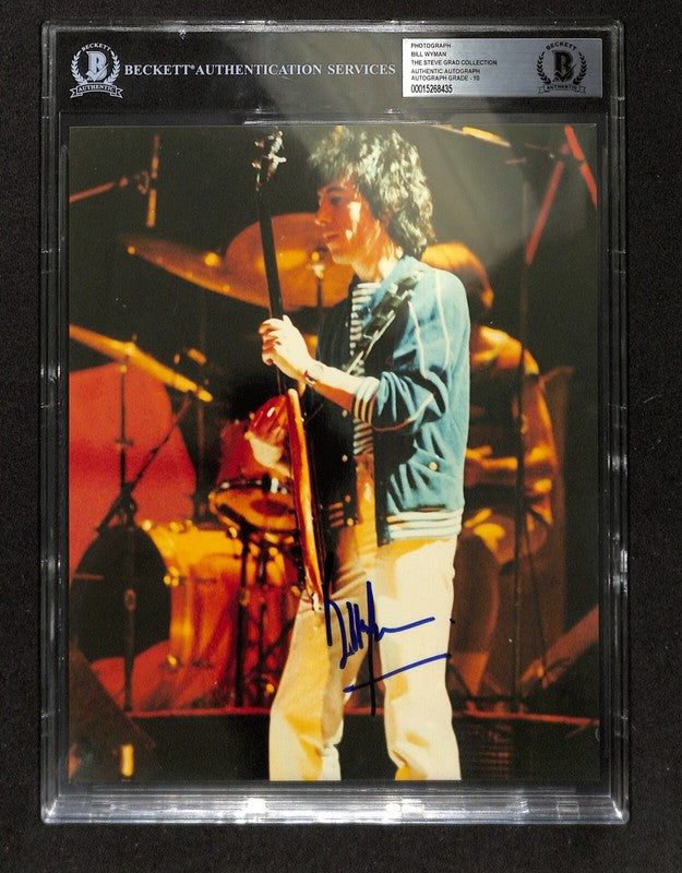 Bill Wyman Rolling Stones Signed 8X10 Photograph Auto 10 BAS (Grad Collection)0