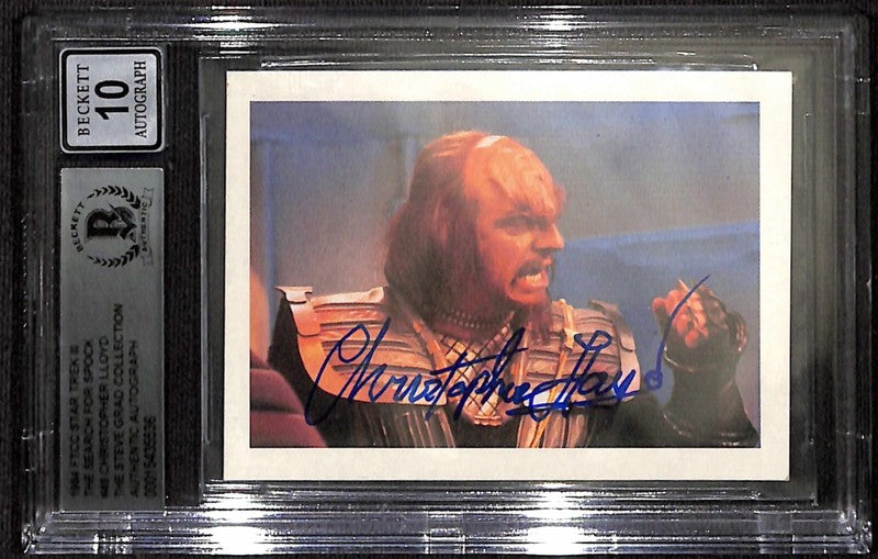 Christopher Lloyd Kruge Signed 1984 FTCC Star Trek III  #46 Auto 10 BECKETT0