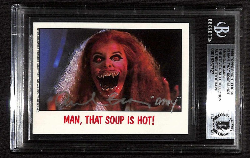 Amanda Bearse Signed Fright Night 1988 Topps Card BECKETT0
