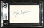 Jane Wyman Signed 3x5 Index Card Beckett Encapsulated (Grad Collection)0