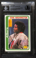 Gene Washington San Francisco 49ers 1978 Topps #403 Signed Card BECKETT0