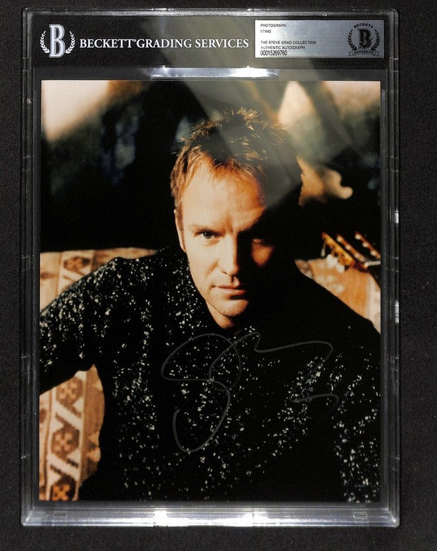 Sting The Police Signed 8X10 Photograph BAS (Grad Collection)0