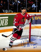 Chris Chelios Blackhawks Signed & Inscribed 11x14 Photograph BECKETT 0