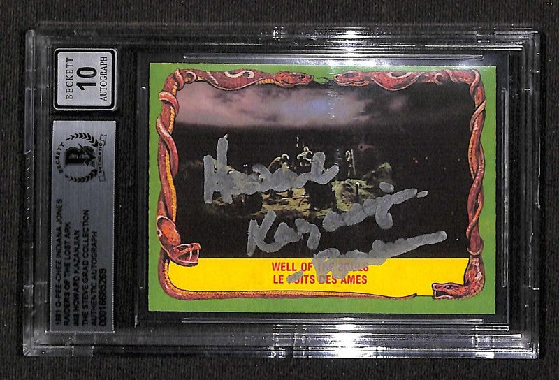 Howard Kazanjian Signed #48 1981 O-Pee-Chee Indiana Jones Auto Grade 10 BECKETT0