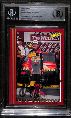 Davey Allison NASCAR Legend 1992 Maxx Red #273 Signed Card BECKETT0