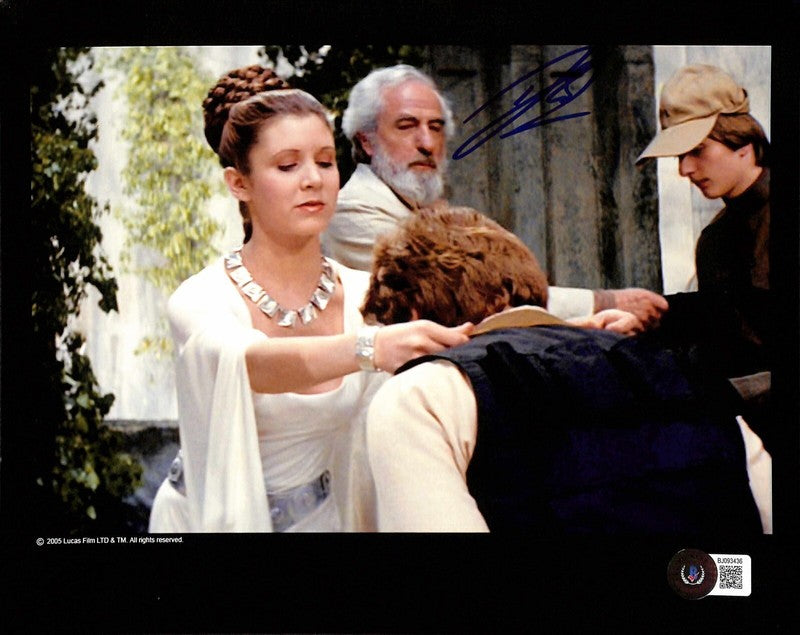 Derek Lyons Star Wars Yavin Temple Guard Signed 8x10 Photo BECKETT 0