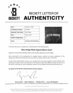 Alter Bridge Pawns & Kings Signed Vinyl Album Art Insert by 4x BECKETT1