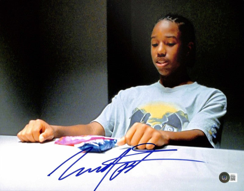Michael B. Jordan “Wallace” The Wire Signed 11x14 Photo BECKETT Grad Collection0
