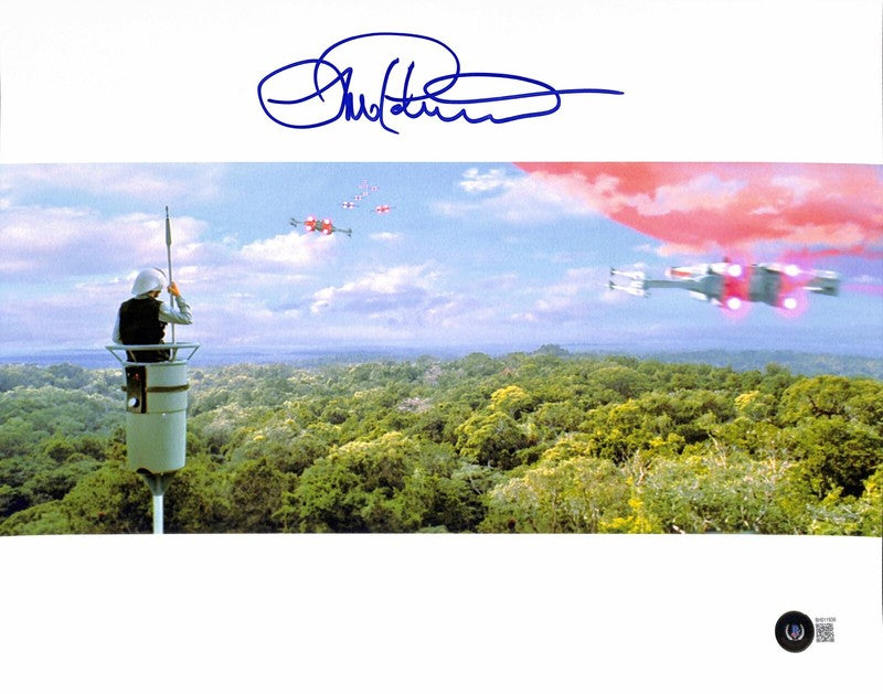 Lorne Peterson Star Wars Massassi Base Temple Guard Signed 11x14 Photo BECKETT0