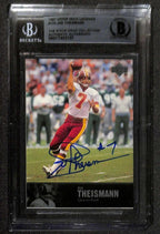 Joe Theismann Redskins 1997 Upper Deck Legends #174 Signed Card BECKETT 0