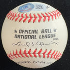 Eddie Mathews Signed & Inscribed BB HOF Baseball BECKETT (Grad Collection)1