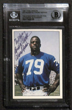 Roosevelt "Rosey" Brown 1981 TCMA Greats #72 Signed Card BECKETT Encapsulated0