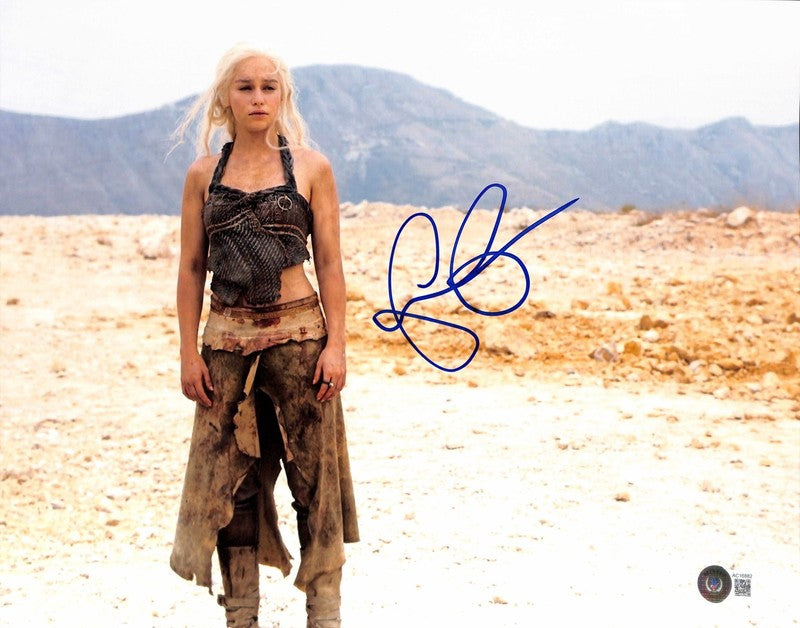 Emilia Clarke GOT Signed 11x14 Photo Auto 10 BECKETT (GradCollection) 0