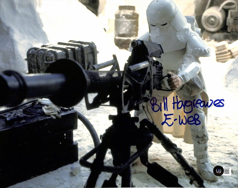 Bill Hargreaves Star Wars ESB Hoth Imperial Gun Signed 11x14 Photo BECKETT0