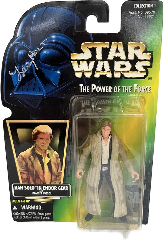 Larry Holt Stuntman Han Solo Star Wars ROTJ Signed POTF Action Figure BAS0