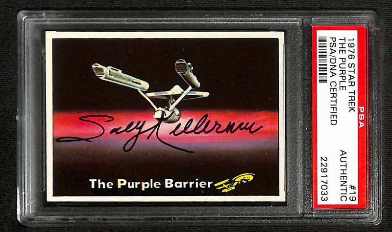 Sally Kellerman RARE Signed 1976 Topps Star Trek Card #19 PSA/DNA0
