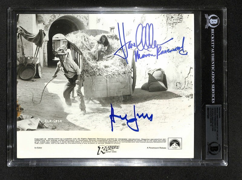 Harrison Ford & Allen Indiana Jones Signed 8x10  Auto 10 BAS (Grad Collection)0