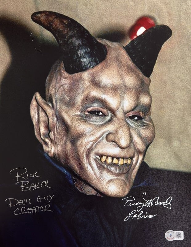 Rick Baker & Penny McCarthy LABRIA Star Wars Cantina Signed 11x14 Photo BECKETT0