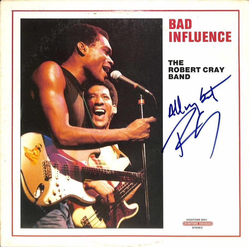 Robert Cray Guitar Great Signed Bad Influence Album Cover BECKETT0