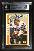 Doug Plank Chicago Bears 1978 Topps #226 Signed Card BECKETT Encapsulated0